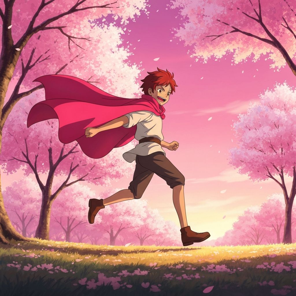 Anime-style mountain landscape